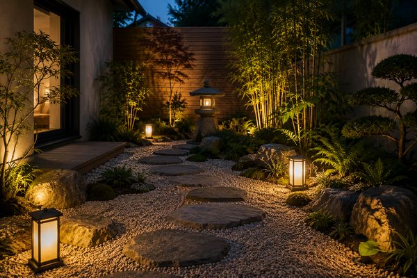 Choisir l'éclairage pour votre jardin zen